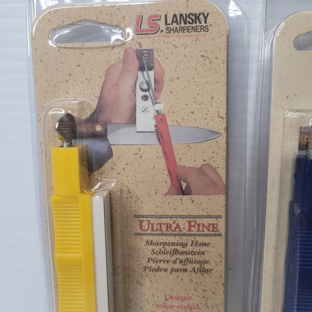 4 Lansky Sharpening Hone Knife Sharpener‎ Stones Ultra & Extra Fine & Coarse NEW